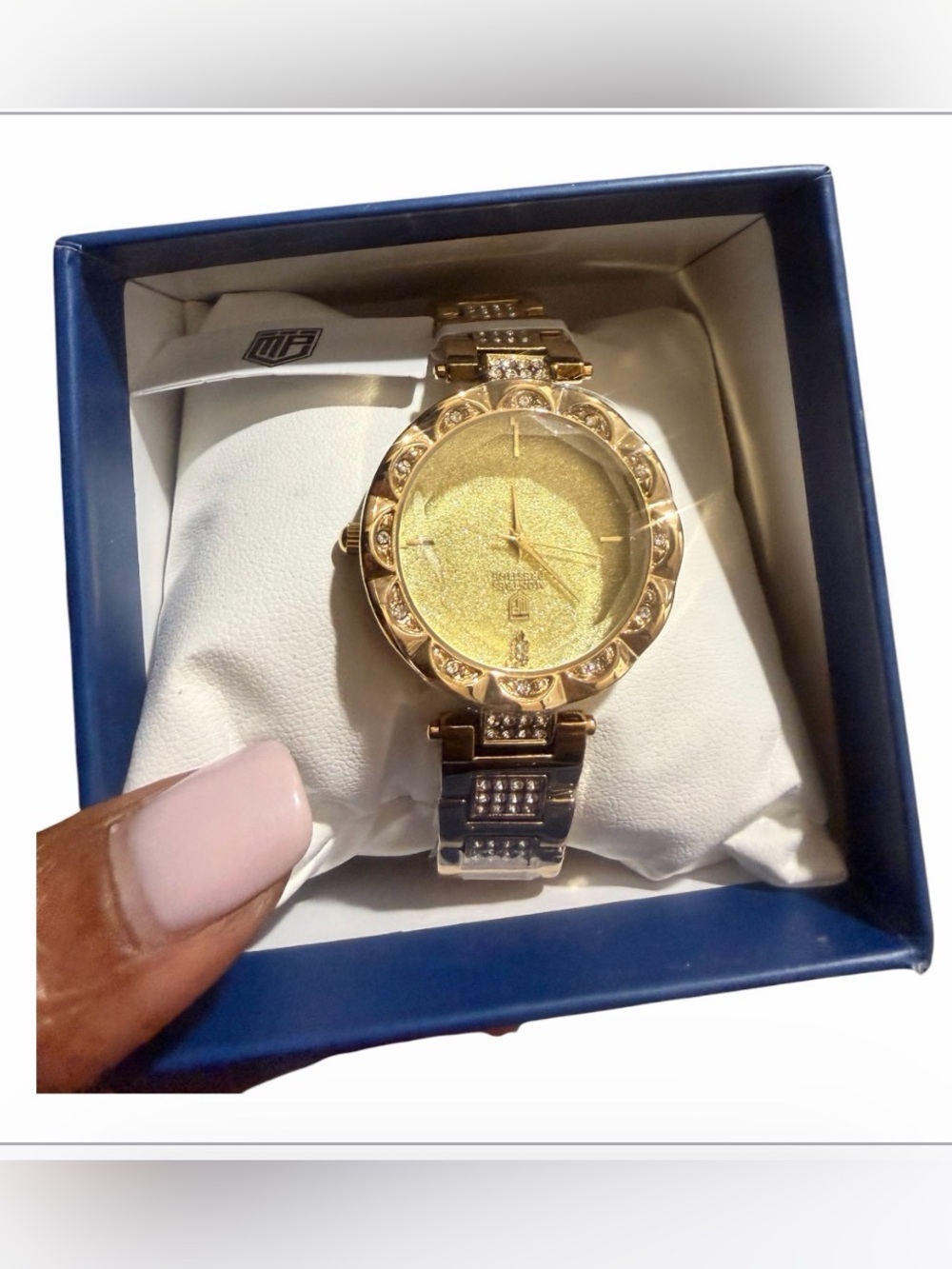 Invicta Gold Crystal Accent Women's Bracelet Watch - Picture 3 of 4